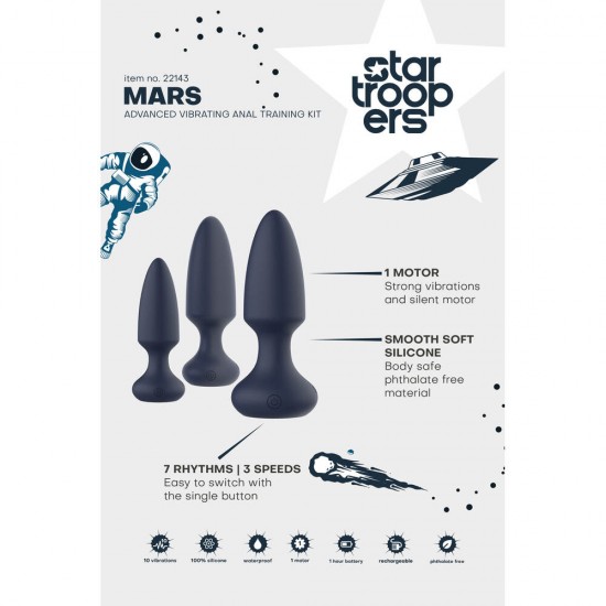 Startroopers Mars Advanced Vibrating Anal Vibe Kit Startroopers Mars Advanced Vibrating Anal Vibe Kit