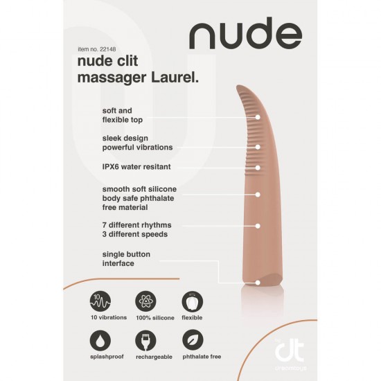 Nude Laurel Mini Travel Massager Nude Laurel Mini Travel Massager