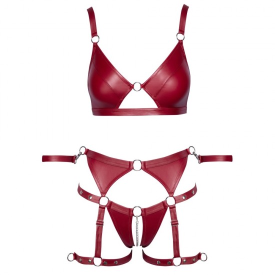 Cottelli Red Crotchless Bondage Set Cottelli Red Crotchless Bondage Set