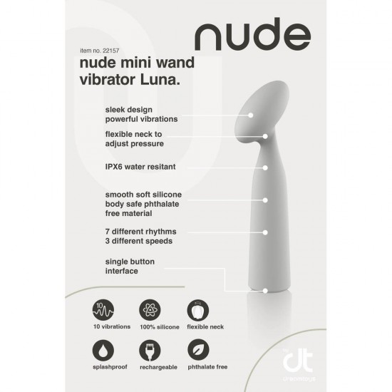 Nude Luna Mini Wand Vibrator Nude Luna Mini Wand Vibrator