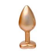 Gleaming Love Pearl Gold Butt Plug Medium Gleaming Love Pearl Gold Butt Plug Medium