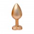 Gleaming Love Pearl Gold Butt Plug Medium