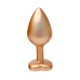 Gleaming Love Pearl Gold Butt Plug Medium Gleaming Love Pearl Gold Butt Plug Medium