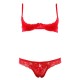 Cottelli Collection Red Lace Open Bra Set Cottelli Collection Red Lace Open Bra Set