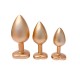 Gleaming Love Pearl Gold Butt Plug Set Gleaming Love Pearl Gold Butt Plug Set