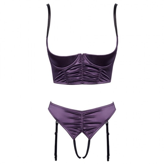 Cottelli Satin Quarter Cup Bra Set Cottelli Satin Quarter Cup Bra Set