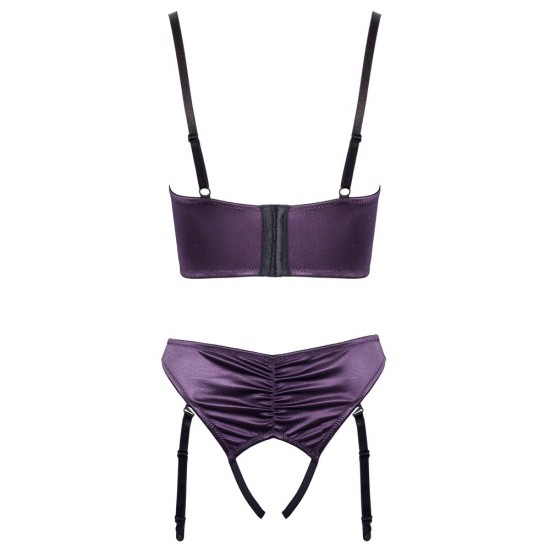 Cottelli Satin Quarter Cup Bra Set Cottelli Satin Quarter Cup Bra Set