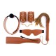 Elite BDSM Cognac Vegan Leather Set Elite BDSM Cognac Vegan Leather Set