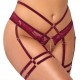 Abierta Fina Open Red Lace Set Abierta Fina Open Red Lace Set