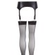 NOXQSE Wet Look Suspender Belt And Stockings NOXQSE Wet Look Suspender Belt And Stockings