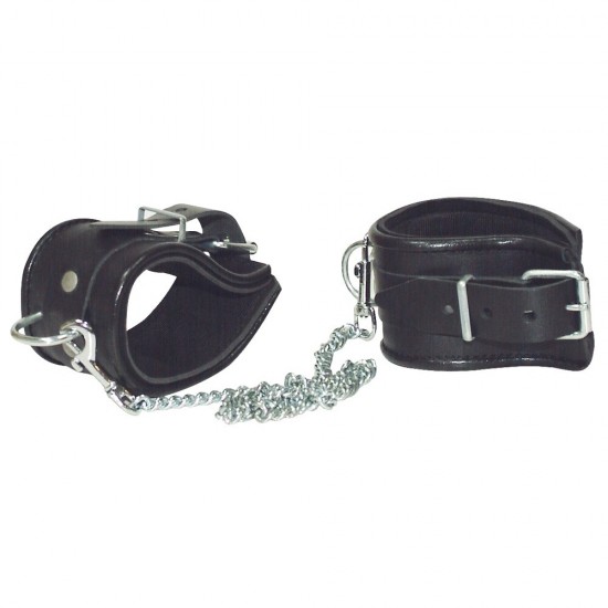 Zado Leather And Chain Ankle Leg Restraint Zado Leather And Chain Ankle Leg Restraint