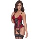 Cottelli Basque and Thong With Lace Cottelli Basque and Thong With Lace