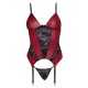 Cottelli Basque and Thong With Lace Cottelli Basque and Thong With Lace