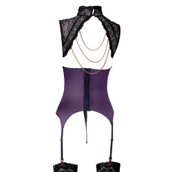 Abierta Fina Basque and Crotchless Set Chains Abierta Fina Basque and Crotchless Set Chains