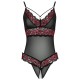 Cottelli Crotchless Body With Lace Cottelli Crotchless Body With Lace