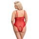Cottelli Curves Crotchless Body Red Cottelli Curves Crotchless Body Red