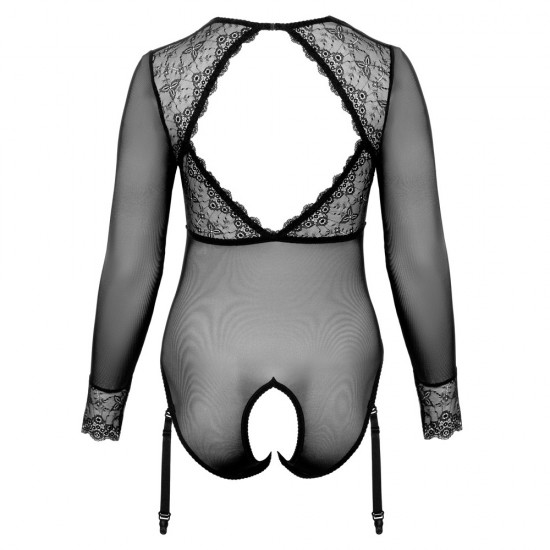 Cottelli Curves Long Sleeved Crotchless Body Cottelli Curves Long Sleeved Crotchless Body