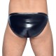 Black Level Vinyl Briefs With Zip Black Black Level Vinyl Briefs With Zip Black
