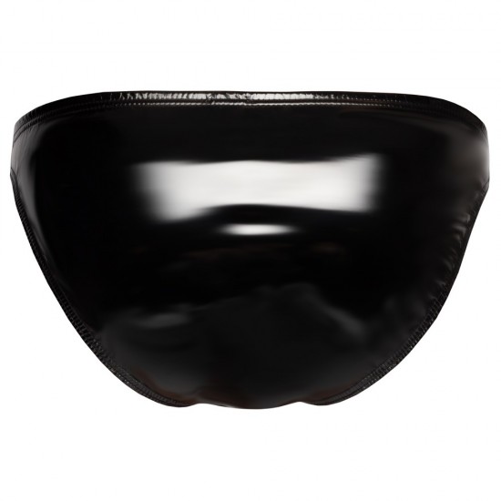 Black Level Vinyl Briefs With Zip Black Black Level Vinyl Briefs With Zip Black