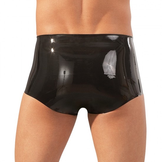 LateX Boxers With Penis Sleeve Black LateX Boxers With Penis Sleeve Black