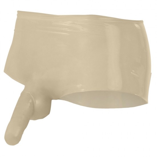 LateX Boxers With Penis Sleeve Clear LateX Boxers With Penis Sleeve Clear
