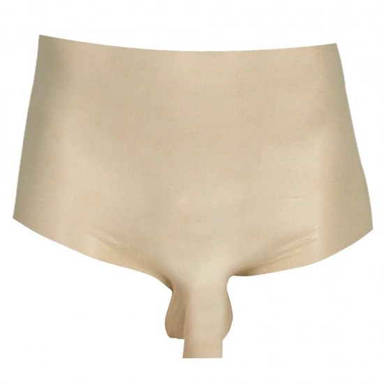 LateX Boxers With Penis Sleeve Clear LateX Boxers With Penis Sleeve Clear