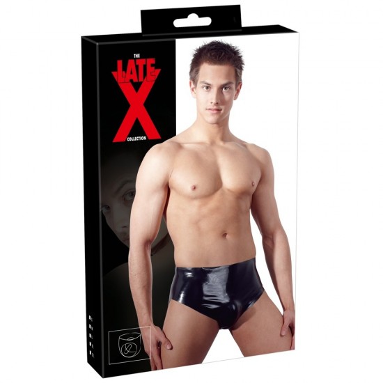 LateX Briefs with Anal Plug LateX Briefs with Anal Plug