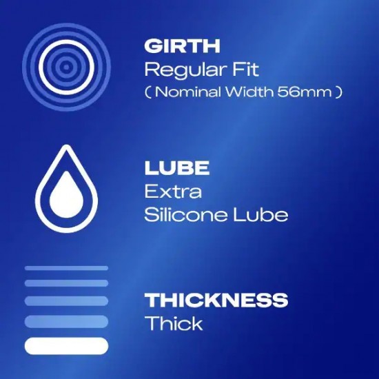 Durex Extra Safe Regular Fit Condoms 3 Pack Durex Extra Safe Regular Fit Condoms 3 Pack