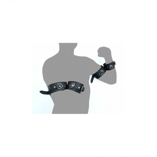 The Red Arm To Forearm Leather Shackles The Red Arm To Forearm Leather Shackles