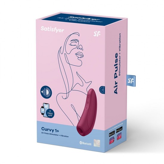 Satisfyer App Enabled Curvy 1 Plus Rose Red Satisfyer App Enabled Curvy 1 Plus Rose Red