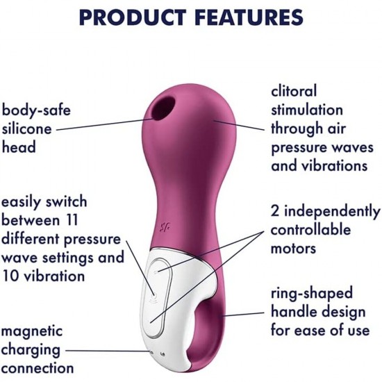 Satisfyer Lucky Libra Air Pulse Stim and Vibe Satisfyer Lucky Libra Air Pulse Stim and Vibe