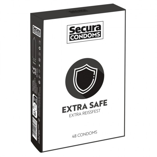 Secura Condoms 48 Pack Extra Safe Secura Condoms 48 Pack Extra Safe