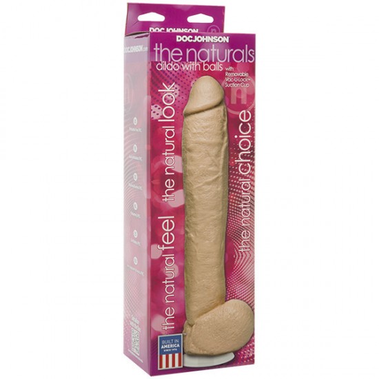 The Naturals 12 Inch Dong With Balls The Naturals 12 Inch Dong With Balls