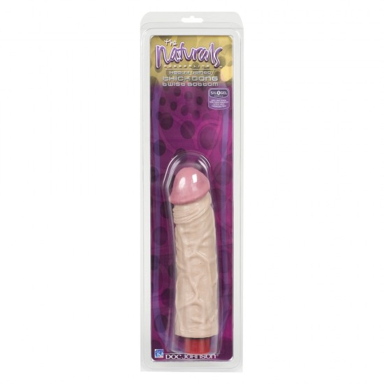 The Naturals Heavy Veined 8 Inch Vibrating Dong Thick The Naturals Heavy Veined 8 Inch Vibrating Dong Thick