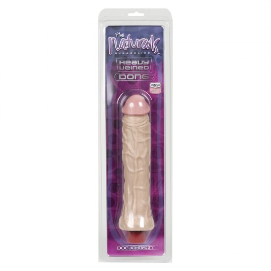 The Naturals Heavy Veined 8 Inch Vibrating Dong Thin The Naturals Heavy Veined 8 Inch Vibrating Dong Thin