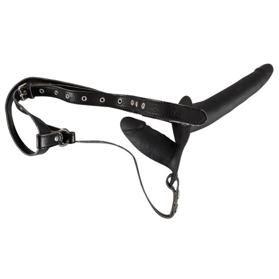 Black Double Dildo Strap On Black Double Dildo Strap On