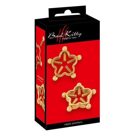 Bad Kitty Golden Flower Nipple Jewellery Bad Kitty Golden Flower Nipple Jewellery