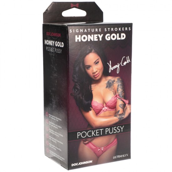 Signature Strokers Honey Gold Pocket Pussy Signature Strokers Honey Gold Pocket Pussy