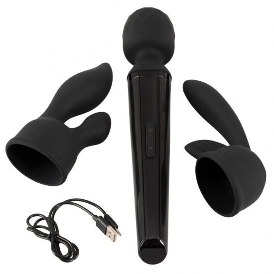 Super Strong Wand Vibrator With 2 Attachments Super Strong Wand Vibrator With 2 Attachments