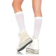 Leg Avenue Nylon Knee Highs White UK 6 to 12 Leg Avenue Nylon Knee Highs White UK 6 to 12
