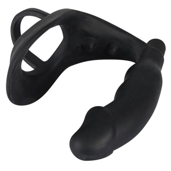 Black Velvets Cock Ring And Vibrating Anal Plug Black Velvets Cock Ring And Vibrating Anal Plug