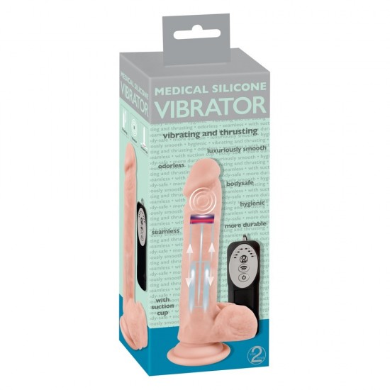 Medical Silicone Thrusting Vibrator Medical Silicone Thrusting Vibrator