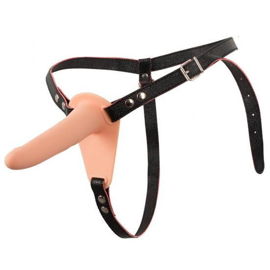 Soft Touch Silicone Rechargeable Vibrating Strap On Soft Touch Silicone Rechargeable Vibrating Strap On