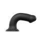 Strap On Me Silicone Dual Density Bendable Dildo Medium Black Strap On Me Silicone Dual Density Bendable Dildo Medium Black