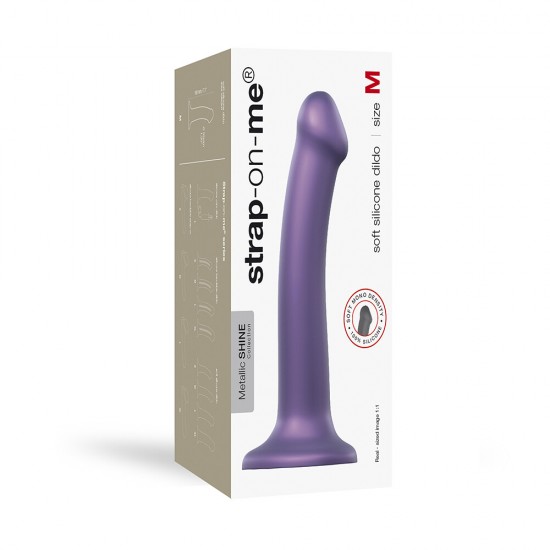 Strap On Me Mono Density Metalic Shine Dildo Medium Purple Strap On Me Mono Density Metalic Shine Dildo Medium Purple
