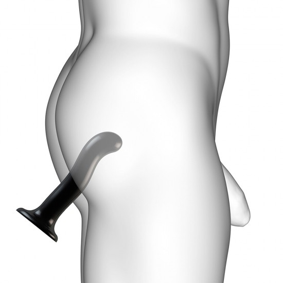 Strap On Me Prostate and G Spot Curved Dildo Medium Black Strap On Me Prostate and G Spot Curved Dildo Medium Black