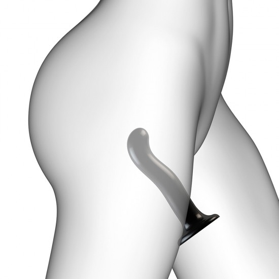 Strap On Me Prostate and G Spot Curved Dildo Medium Black Strap On Me Prostate and G Spot Curved Dildo Medium Black