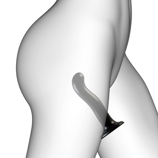 Strap On Me Prostate and G Spot Curved Dildo Large Black Strap On Me Prostate and G Spot Curved Dildo Large Black