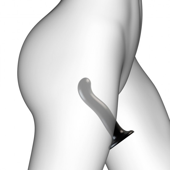 Strap On Me Prostate and G Spot Curved Dildo Small Black Strap On Me Prostate and G Spot Curved Dildo Small Black