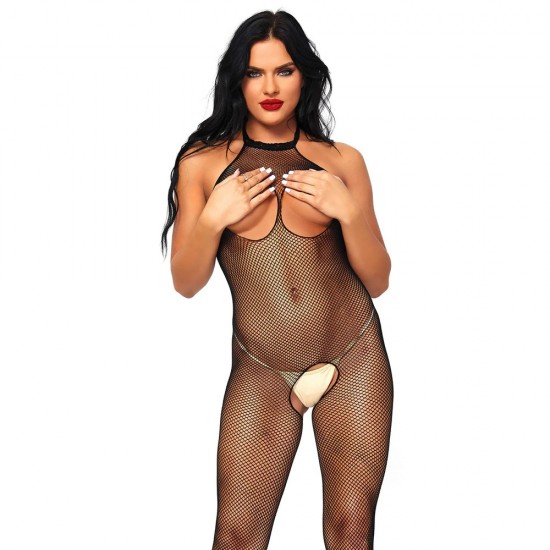 Leg Avenue Open Crotch And Bust Fishnet Bodystocking UK 6 to 12 Leg Avenue Open Crotch And Bust Fishnet Bodystocking UK 6 to 12